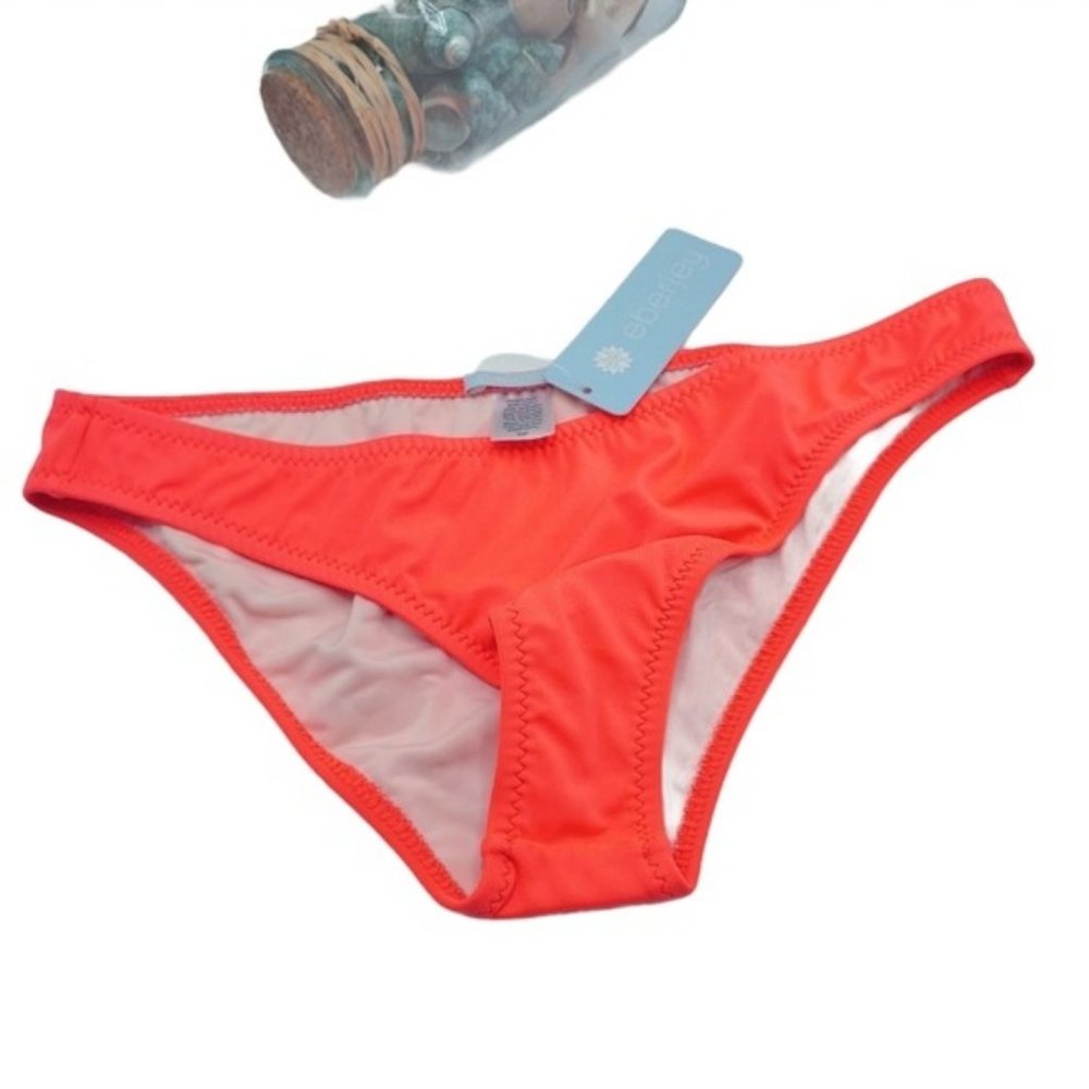 Eberjey So‎ Solid Valentina Bikini Bottom Neon S